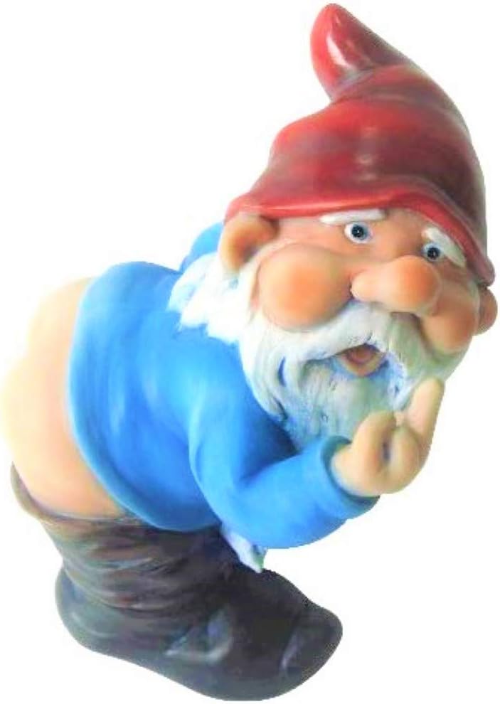 Funny Guy Mugs Garden Gnome Statue- Inddor &Outdoor