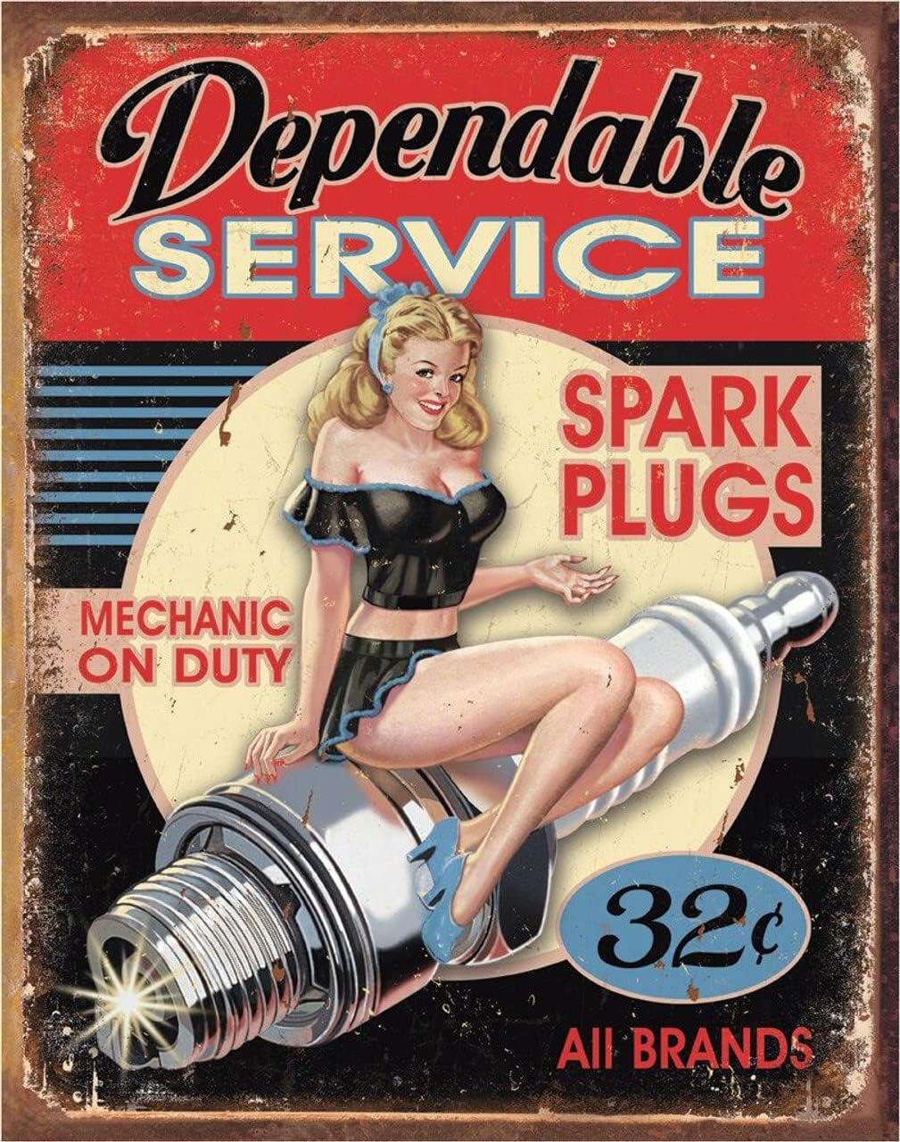 Desperate Enterprises Mechanic Tin Signs