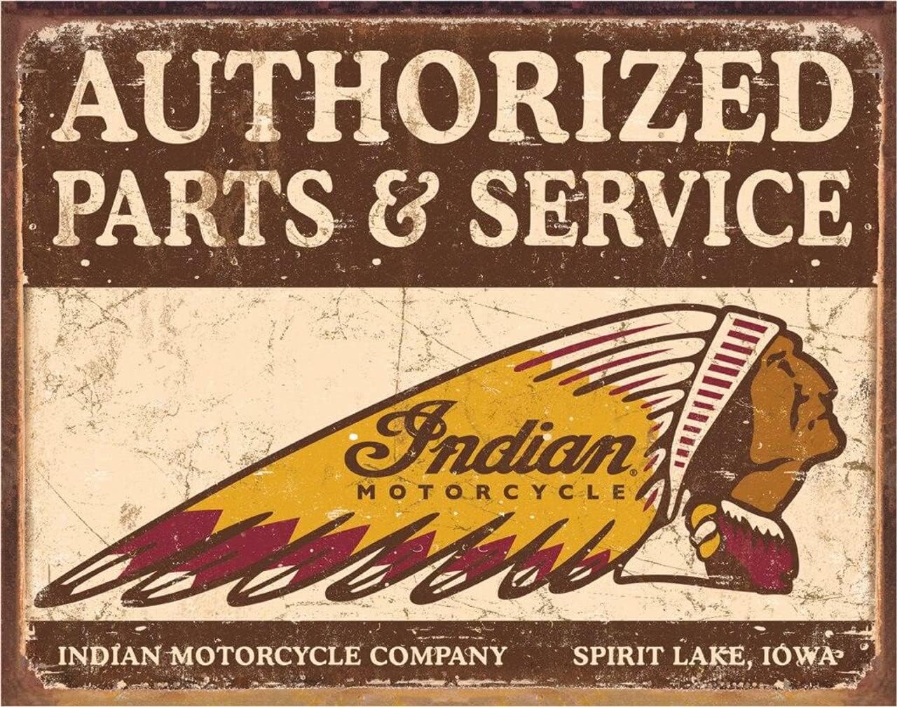 Desperate Enterprises Indian Motorcyle Tin Signs
