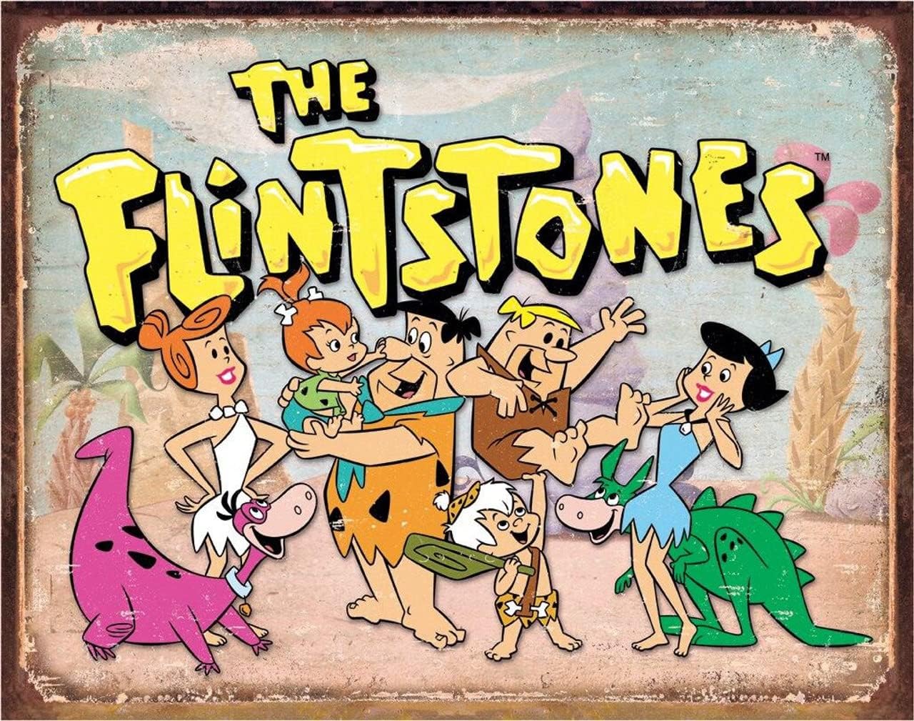 Desperate Enterprises Flintstones Tin Signs
